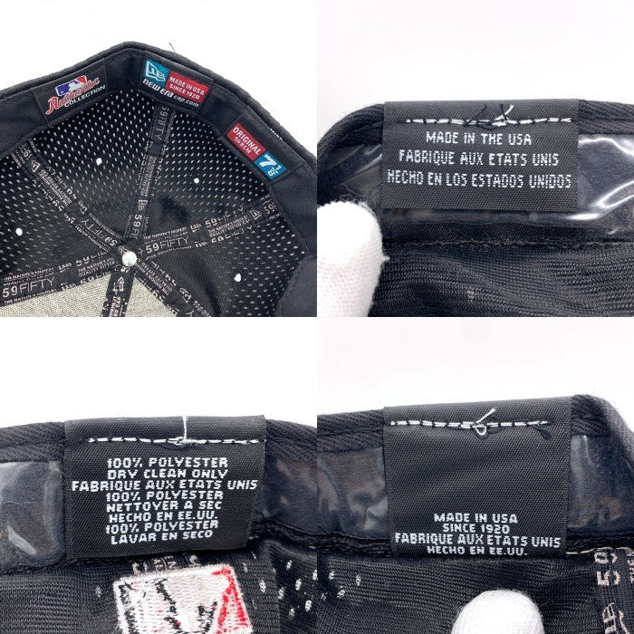 90's New Era ニューエラ MLB クリーブランド・インディアンス 59FIFTY メッシュ ベースボールキャップ ポリエステル USA製 Size 7 1/8 (56.8cm) 福生店