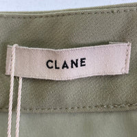 CLANE クラネ 11109-6092 SCOOP LINE SLIT SKIRT  ラインスリット ロングスカート グリーン size1 瑞穂店