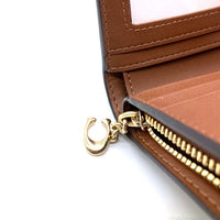 COACH コーチ C3309 シグネチャーキャンバス スナップウォレット 二つ折り財布 ブラウン 瑞穂店