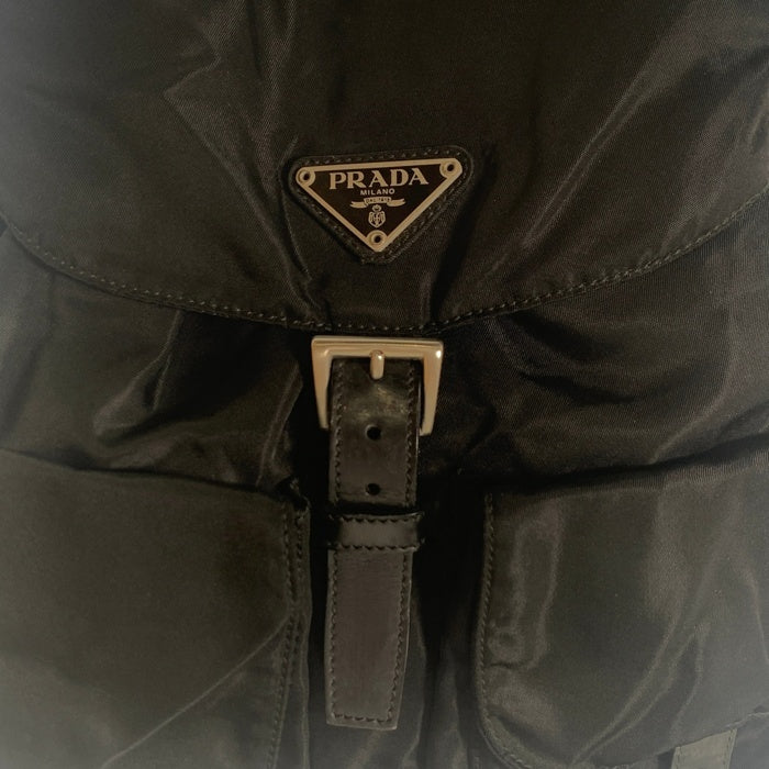 PRADA プラダ B2811 テスート ナイロン バックパック リュック ブラック エナメル 福生店