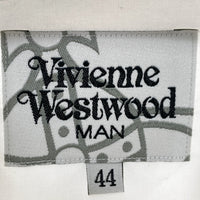 Viviennne Westwood MAN ヴィヴィアンウエストウッドマン オーブ刺繡 ボタンダウンシャツ コットン ホワイト Size 44 瑞穂店