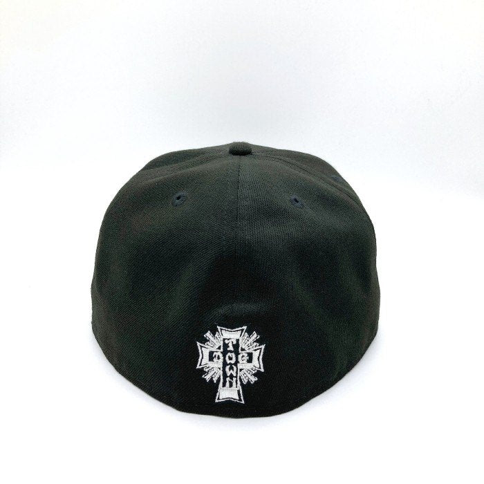 NEWERA×DOG TOWN ニューエラ×ドッグタウン ロゴ刺繍 キャップ ブラック size62.5cm 瑞穂店