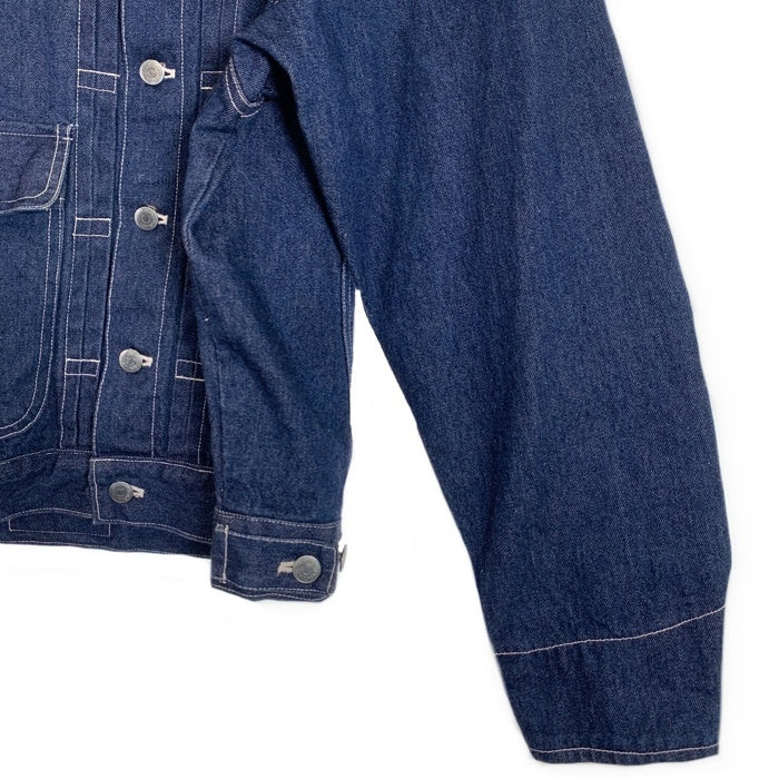 CHAPS RALPH LAUREN チャｯプス ラルフローレン デニムジャケット インディゴ 襟コーデュロイ バックルバック Size M 福生店