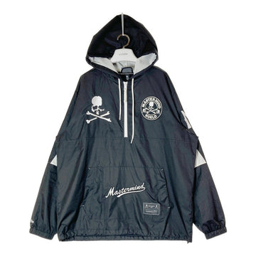 mastermind JAPAN マスターマインドジャパン OJZP7531-CLBYYPPPBLCK WORLD mitchell&ness LIGHTWEIGHT ANORAK COLLAB ライトウェイト アノラック パーカー ブラック sizeXL 瑞穂店