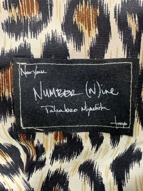NUMBER(N)INE ナンバーナイン レザーパンツ ブラック レオパード Size 3 福生店
