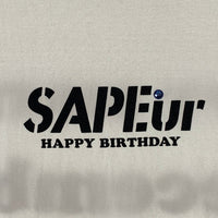 SAPEur サプール HAPPY BIRTHDAY TEE プリントTシャツ ホワイト Size L 福生店