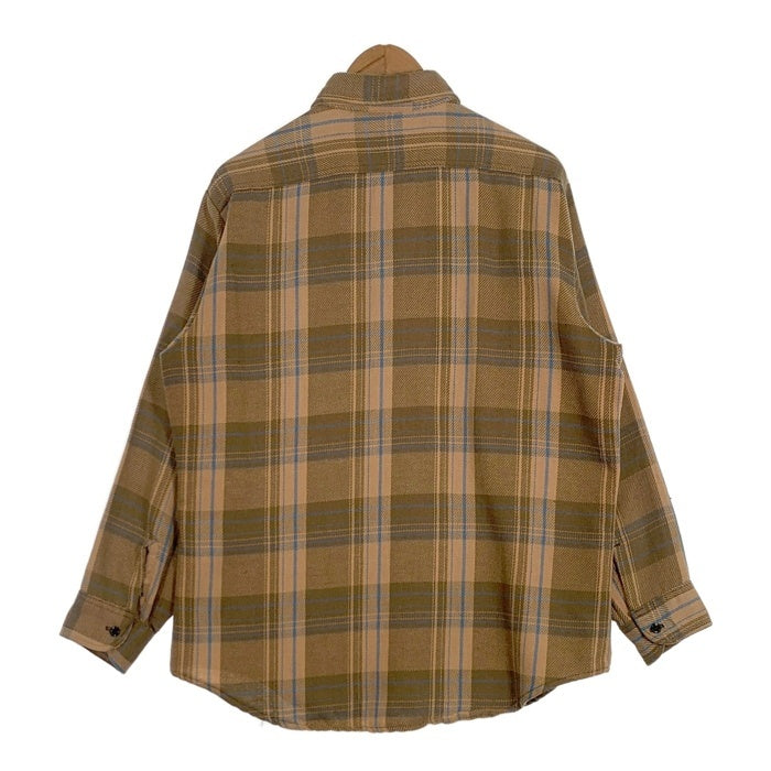 70's BIG MAC ビッグマック フランネルチェックシャツ ベージュ Size L 福生店