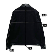 T.F.O.A クローズ 武装戦線 ウール レザー スポーツジャケット ブラック Size L 瑞穂店