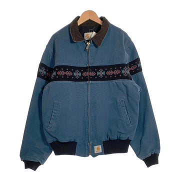 90`s CARHARTT カーハート  Santafe Jacket サンタフェジャケット ダック チロリアンテープ ブルー JQ0515 Size XL 福生店