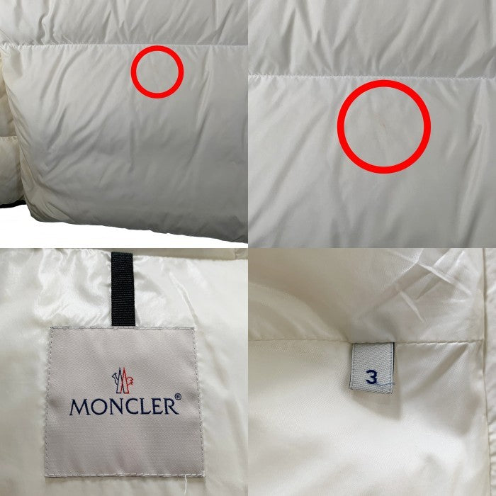 MONCLER モンクレール MONTCLA JACKET モンクラー ダウンジャケット ホワイト 21年 Size 3 福生店