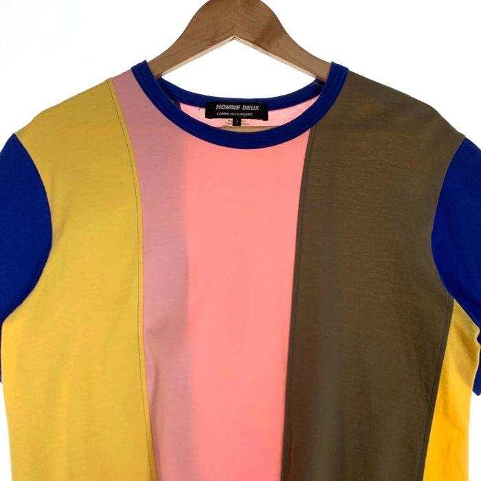 COMME des GARCONS HOMME DEUX コムデギャルソンオムドゥ 切替 コットン Tシャツ マルチカラー DK-T001 AD2022 Size S 福生店