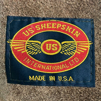 US SHEEPSKIN ユーエスシープシキン USA製 B-3 ムートン フライトジャケット ブラウン sizeM 瑞穂店