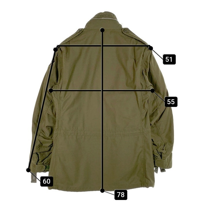 60's U.S.ARMY 米陸軍 M-65 ミリタリー フィールドジャケット 2nd 69年会計 オリーブ アルミSCOVILL 04年ライナー付 Size M-R 福生店