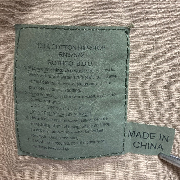 ROTHCO ロスコ 1227-0429-KP-0704 BDU シャツ ジャケット ベージュ sizeMEDIUM REGULAR 瑞穂店