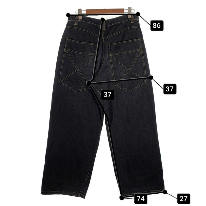 BEACH CREW ビーチクルー ブラックデニム ワイドパンツ Size 86cm 福生店