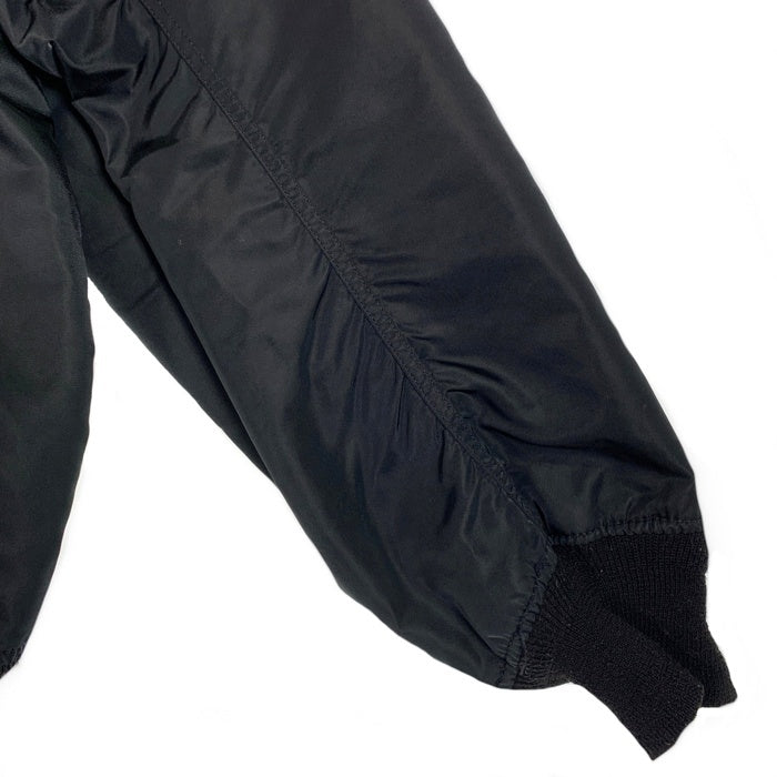 90's Harley-Davidson ハーレーダビッドソン 95周年 プリント ナイロンブルゾン リブ ブラック USA製 Size XXL 福生店