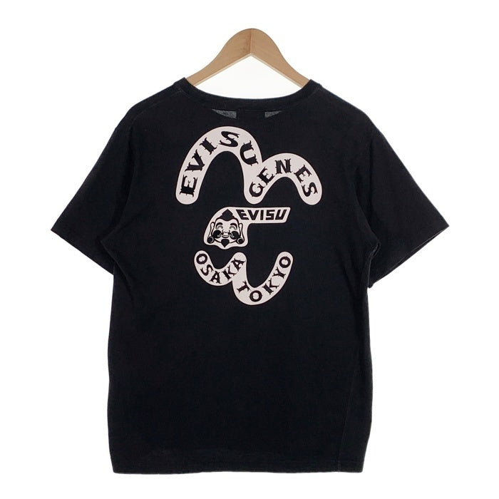 EVISU エヴィス GENES プリント Tシャツ ブラック Size 40 福生店