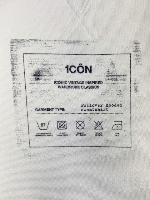 Maison Margiela 10 メゾンマルジェラ 21SS 1CON Hoodie アイコン スウェットパーカー 後付け ホワイト Size 44 福生店