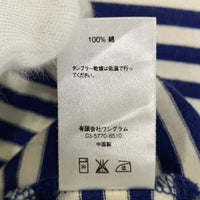 SUPREME シュプリーム 15AW Striped Logo L/S Top ストライプドロゴ ロングスリーブTシャツ ブルー ホワイト ボーダー Size L 福生店