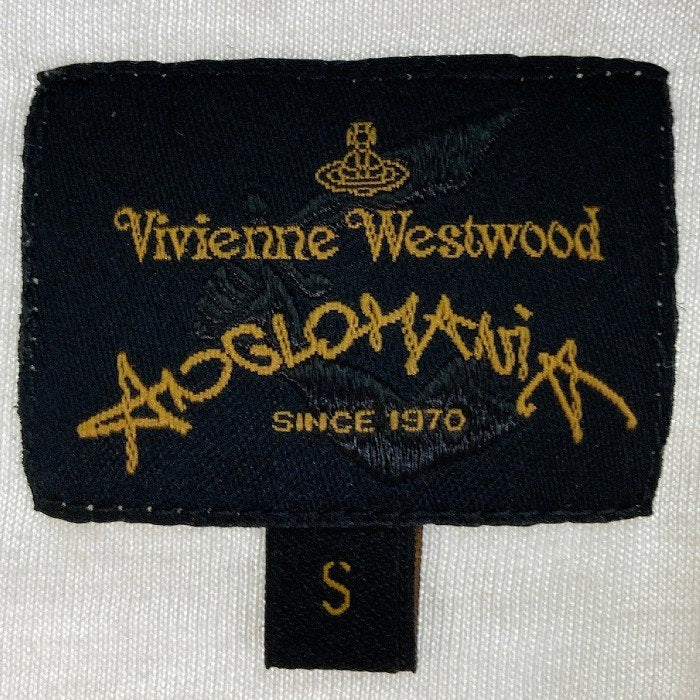 vivienne westwood ヴィヴィアンウエストウッド ANGLOMANIA アングロマニア MEANINGLESS ミーニングレス ビッグTシャツ ホワイト sizeS 瑞穂店