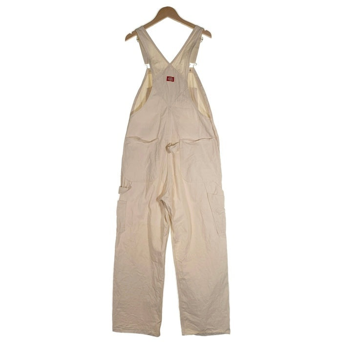 90's Dickies ディッキーズ オーバーオール 生成 アイボリー USA製 Size 34×34 福生店