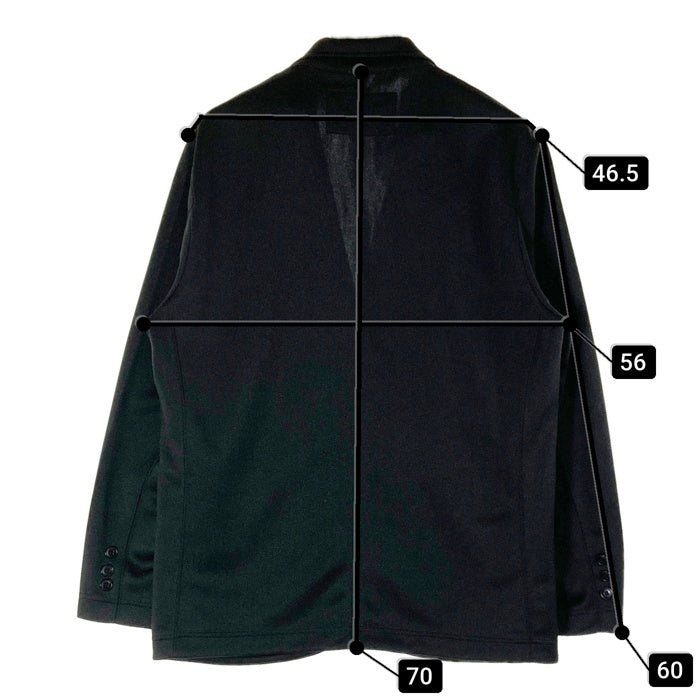 Schott ショット 782-3152014 JERSEY 2BUTTON JACKET ジャージ- 2ボタン ジャケット ブラック sizeM 瑞穂店