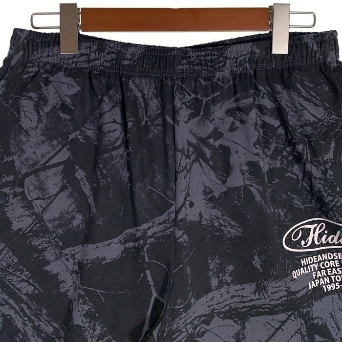 Hide and Seek ハイドアンドシーク Camo Short カモショーツ リアルツリー コットン ショートパンツ ブラック HP-050726 Size L 福生店
