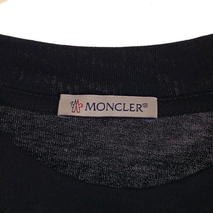 MONCLER モンクレール SS T-SHIRT ロゴ同色プリント Tシャツ ブラック 21年 Size M 福生店