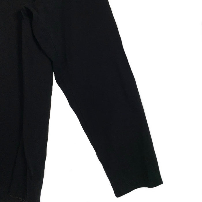 agnes.b homme. アニエスベーオム ハーフジップ ハイネックカットソー コットン ブラック フランス製 Size 2 福生店