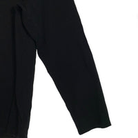 agnes.b homme. アニエスベーオム ハーフジップ ハイネックカットソー コットン ブラック フランス製 Size 2 福生店