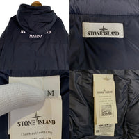 STONE ISLAND ストーンアイランド 23FW S.I.MARINA RUBBER WAX POPLIN DOWN ラバー ワックス ポプリン ダウンジャケット ネイビー 7915424X2 Size M 福生店