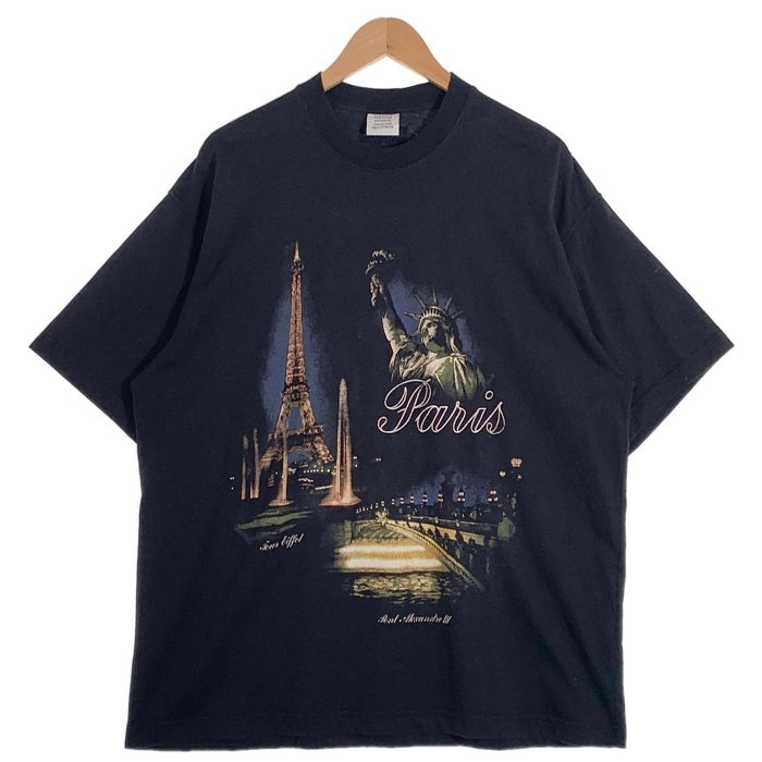 VETEMENTS ヴェトモン PARIS TOURIST T-SHIRT パリ ツーリスト 半袖 Tシャツ ブラック Size XS 福生店