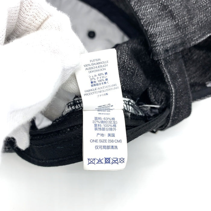 SUPREME シュプリーム 25SS Cordura Denim S Cap 6-Panel コーデュラデニム Sロゴ 6パネルキャップ ブラック 福生店