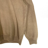 Eddie Bauer エディーバウアー コットン ハーフジップ セーター ベージュ カーキ Size L 福生店