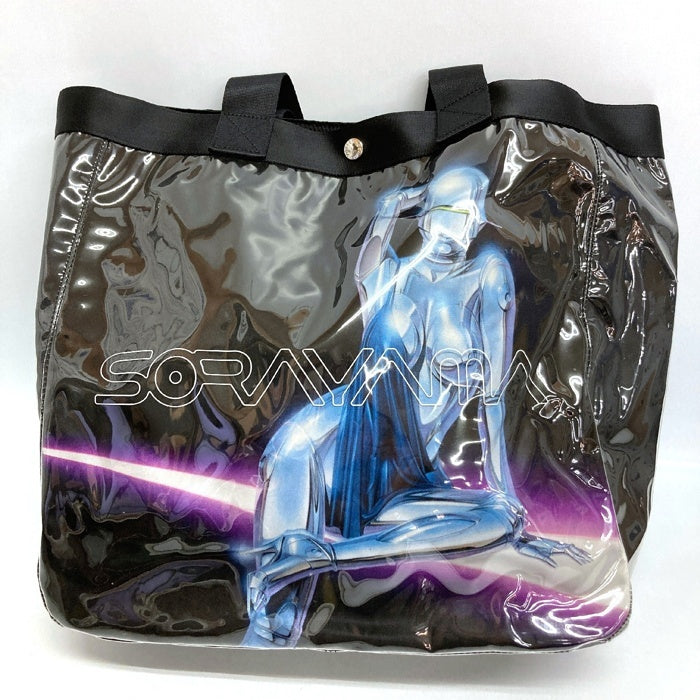PORTER ポーター Sync. HAJIME SORAYAMA 空山基 VINYL TOTE BAG SEXY ROBOT 02 トートバッグ ブラック 瑞穂店