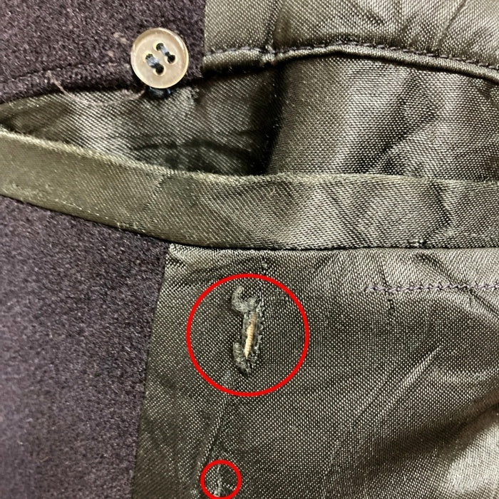 US NAVY アメリカ軍 ピーコート コントラクト欠落 ステンシル有 ネイビー size- 瑞穂店