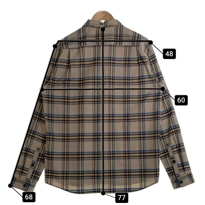 Patagonia パタゴニア Canyonite Flannel Shirt キャニオナイト フランネルシャツ ベージュ ブルー イエロー Size L 福生店
