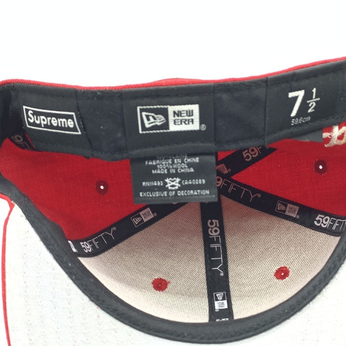 SUPREME シュプリーム 16AW R.I.P New Era Box Logo ニューエラ ボックスロゴ キャップ 59FIFTY レッド Size 7 1/2 (59.6cm) 福生店