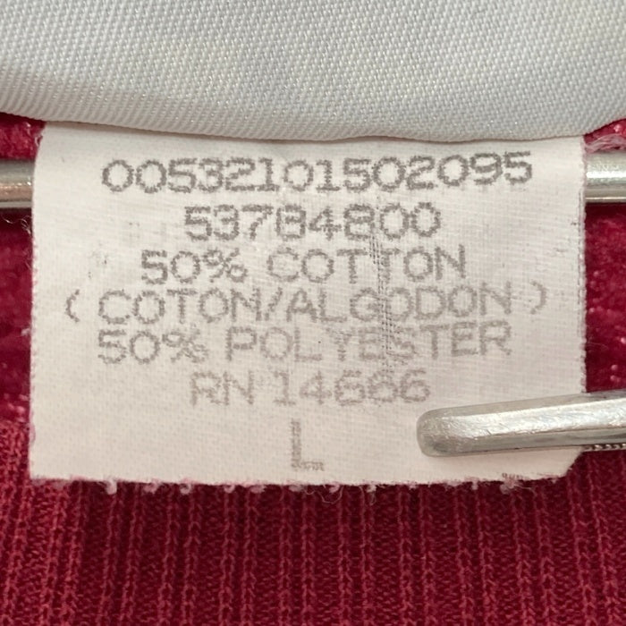 Lee リー USA製 ブランク モックネック スウェットトレーナー ボルドー sizeL 瑞穂店