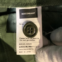DESCENDANT ディセンダント ミリタリーカーゴショーツ ショートパンツ グリーン 裾カットオフ Size 3 福生店