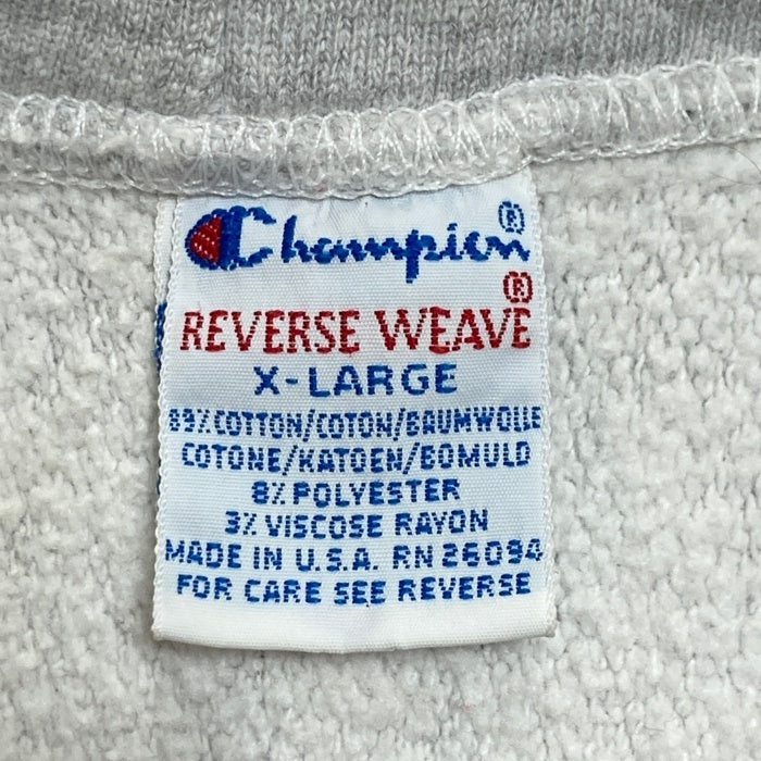 90's Champion チャンピオン GATES CHILI WRESTLING リバースウィーブ スウェットパーカー グレー USA製 Size XL 瑞穂店