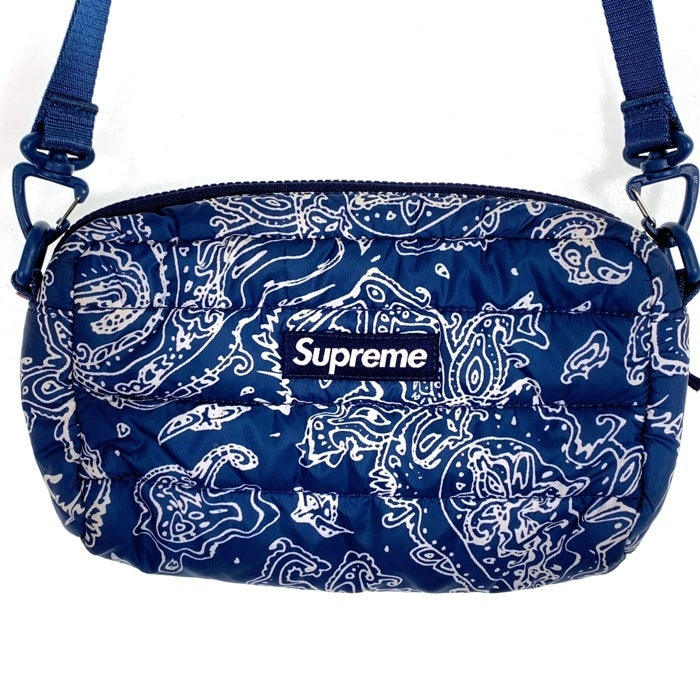 SUPREME シュプリーム 22AW Puffer Side Bag Blue Paisley パファーサイド バッグ ブルー ペイズリー 福生店