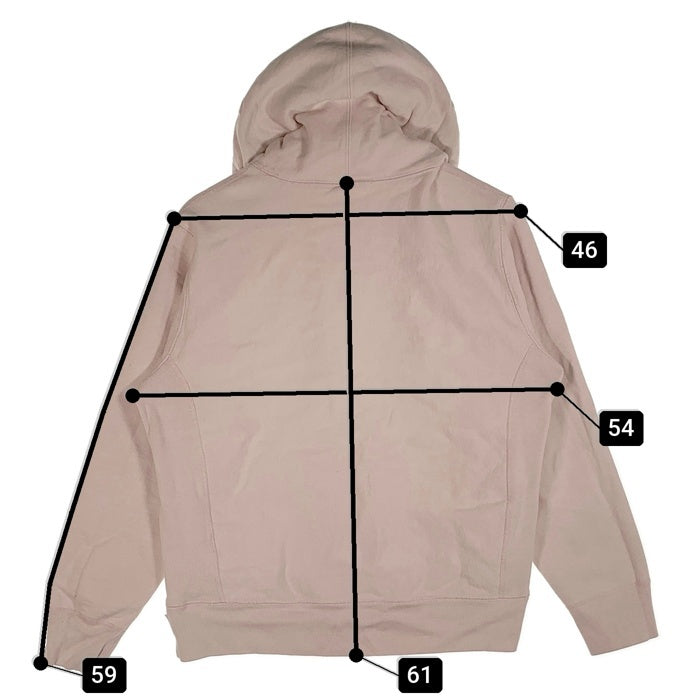SUPREME シュプリーム 17AW Embossed Logo Hooded Sweatshirt フードエンボスロゴ プルオーバースウェットパーカー ピンク Size S 福生店