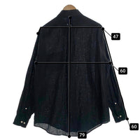 Brooks Brothers ブルックスブラザース リネン 麻 長袖 ボタンダウン シャツ ブラック Size L 福生店