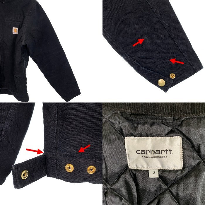 Carhartt WIP カーハートワークインプログレス OG DETROIT JACKET デトロイトジャケット ダック地 内キルティング ブラック 4 I027358.00E Size S 福生店