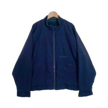 90`s Adidas アディダス ジップアップ ナイロン ジャケット ネイビー Size nL 福生店