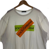 DOLCE&GABBANA ドルチェアンドガッバーナ ロゴプリント Tシャツ ホワイト Size 54 福生店