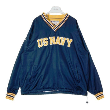 Champion チャンピオン US NAVY アメリカ海軍 ナイロンプルオーバー ネイビー sizeL 瑞穂店