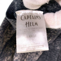 CAPTAINS HELM キャプテンズヘルム ロゴプリント 半袖 Tシャツ ブリーチ加工 ブラック Size L 福生店
