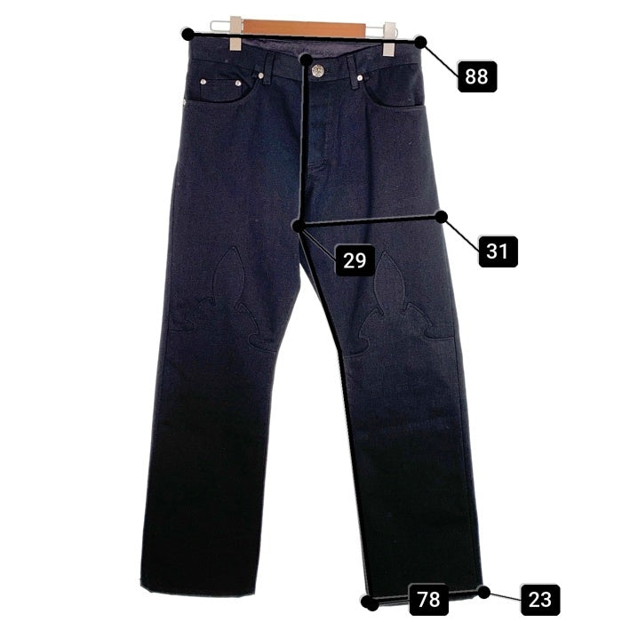 Chrome Hearts クロムハーツ フレアニー ストレート ブラックデニムパンツ Size 34 福生店